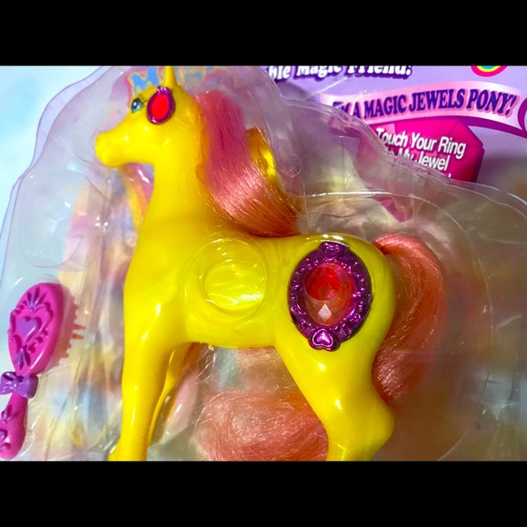 MAGIC TOUCH PONY VINTAGE 90s MAGIC JEWELS PONY SAPPHIRE JEWELS LIGHT UP & BLINK - Picture 9 of 16